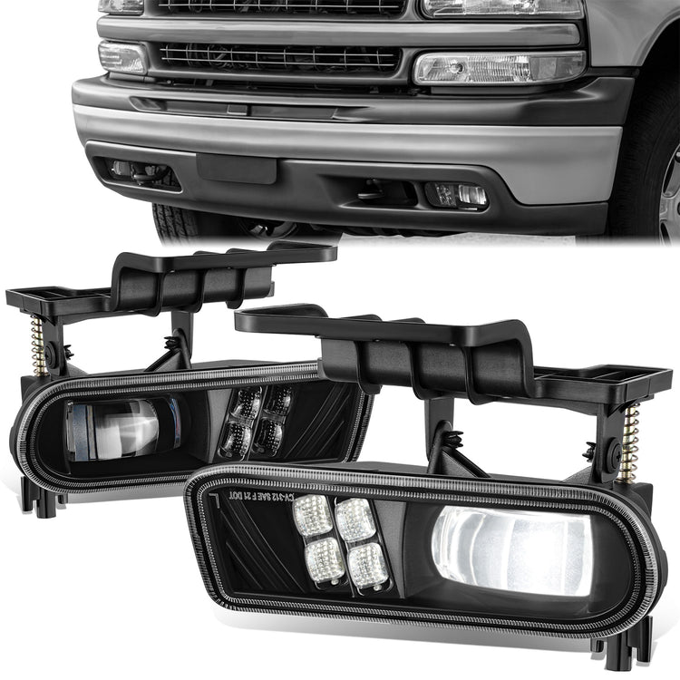 FAROS DE NIEBLA HIGH POWER LED - 99-02 CHEVY SILVERADO 1500, 2500, 01-02 SILVERADO 1500 HD, 2500 HD, 2500 / 00-06 SUBURBAN 1500, 2500, TAHOE,CLEAR LENS