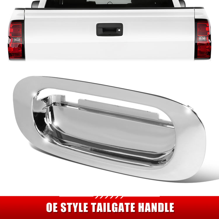 MANIJA DOOR HANDLE COVERS - 97-10 DODGE DAKOTA/06-09 MITSUBISHI RAIDER/ 11 RAM DAKOTA - BEZEL ONLY - ABS PLASTIC - CHROME