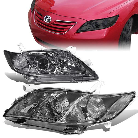 FAROS 07-09 TOYOTA CAMRY - H1 LOW BEAM / 9005 HIGH BEAM / 3457A TURN SIGNAL - SMOKE HOUSING / CLEAR CORNER
