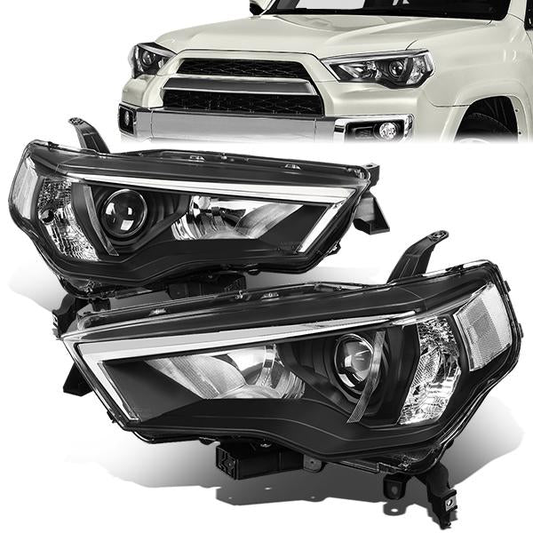 FAROS 14-20 TOYOTA 4RUNNER - PROJECTOR - H11 LOW BEAM / 9005 HIGH BEAM / 7444NA TURN SIGNAL - CHROME HOUSING / CLEAR CORNER