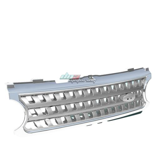 PARRILLA GRILLE - 06-09 RANGE ROVER - EURO SQUARE MESH STYLE - GLOSSY - FITS L322 HSE 06-09 PRE-FACELIFT MODELS , DOES NOT FIT 10 OR UP MODELS - SILVER
