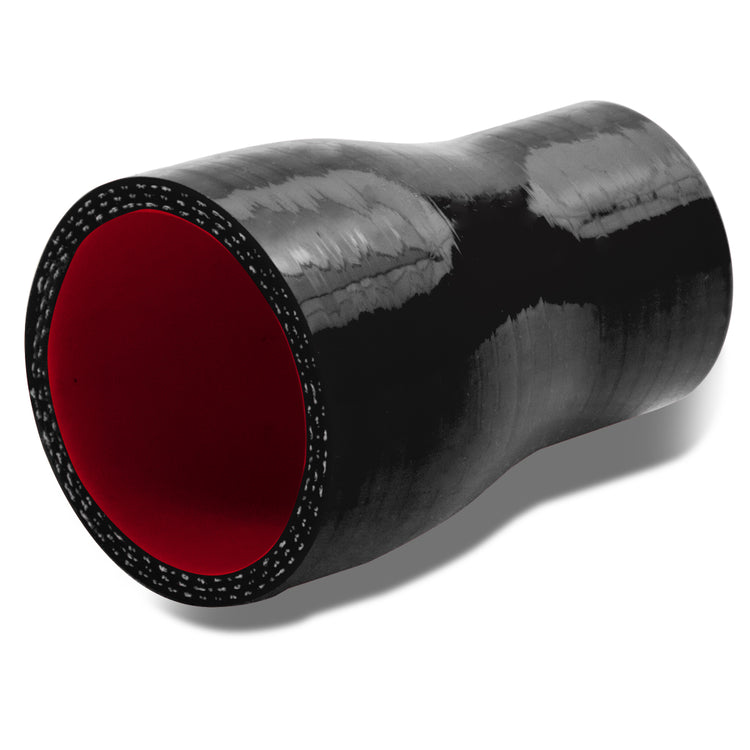 COPLE DE SILICON 3-PLY - 1.50" TO 2.00" REDUCER - BLACK / RED - RM5-4