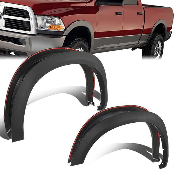 CANTONERAS FENDER FLARE - OE STYLE - 10-18 DODGE RAM 1500 (STEEL BUMPERS) - MATTE BLACK