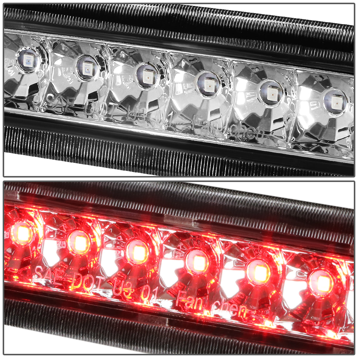 LUZ DE FRENO 03-09 TOYOTA 4RUNNER - FITS MODELS WITHOUR REAR SPOILER - LED - CHROME