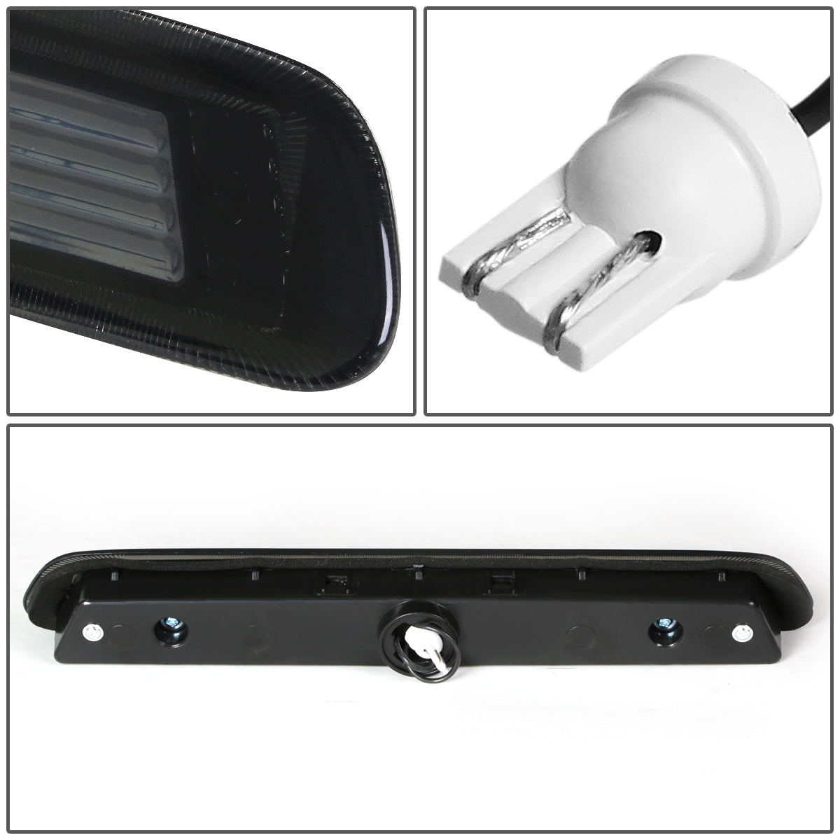 LUZ DE FRENO 03-09 TOYOTA 4RUNNER - FITS MODELS WITHOUT REAR SPOILER - LED - SMOKE