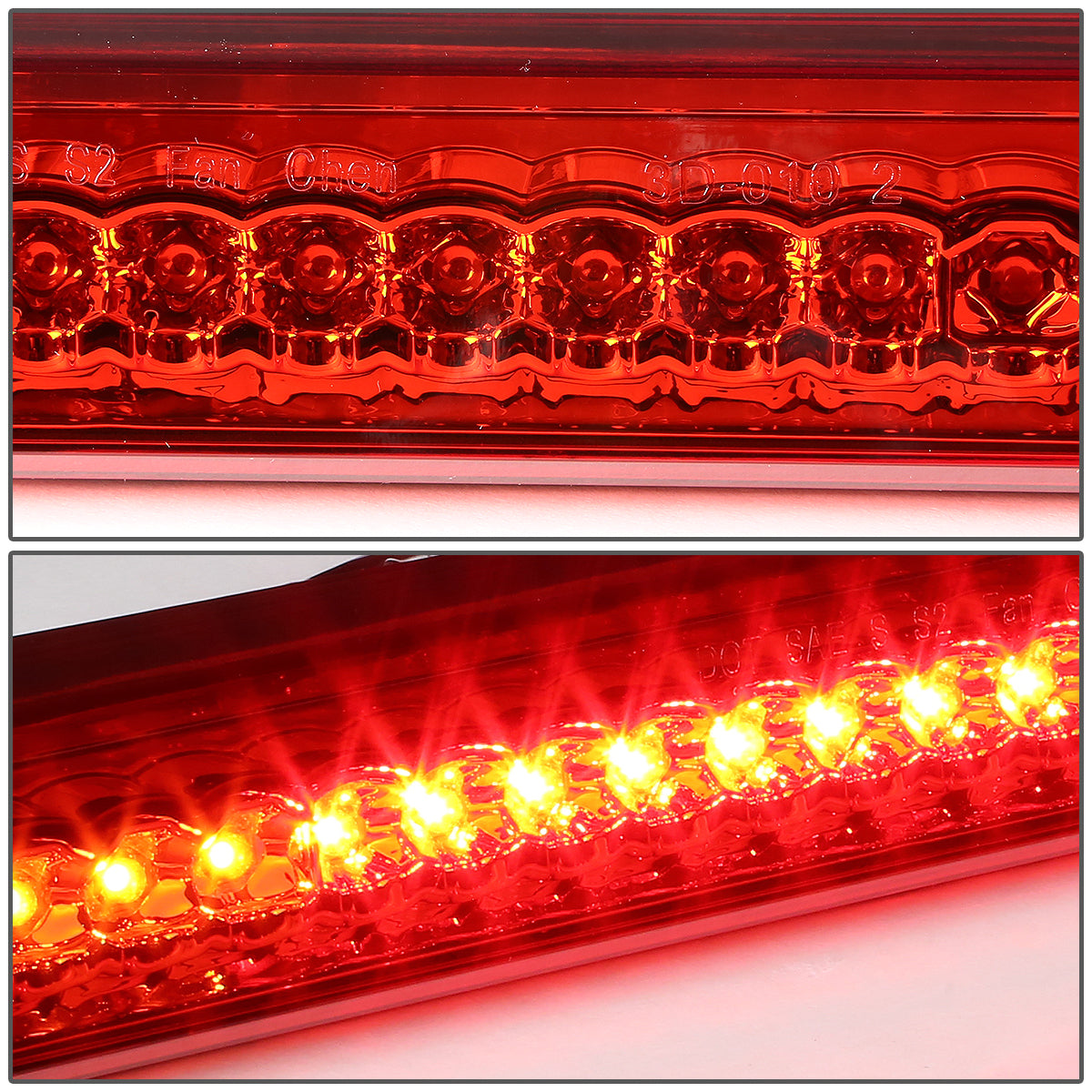 LUZ DE FRENO 88-98 CHEVY C1500, K1500, K2500 / 88-99 C2500 / 88-00 C3500, K3500 / 94-99 C1500, 2500, K1500, K2500 SUBURBAN - LED - RED