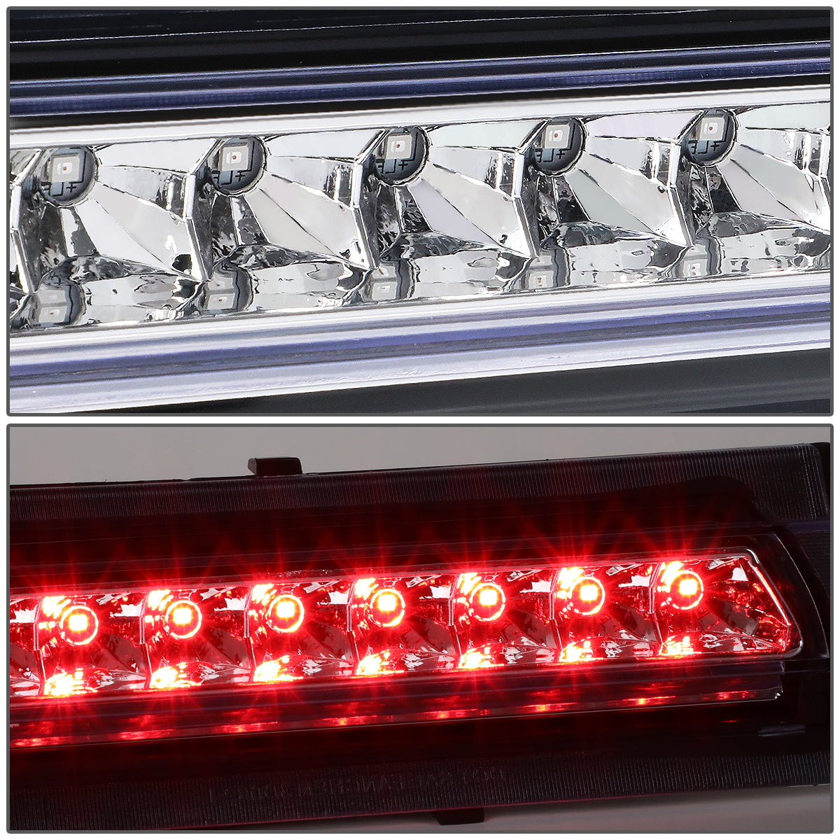 LUZ DE FRENO 91-96 CHEVY CORVETTE - PLUGS INTO FACTORY BULB SOCKET - LED - CHROME