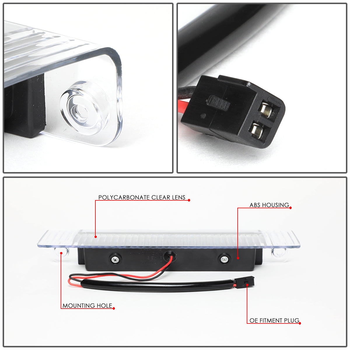 LUZ DE FRENO 13-17 CHEVY EXPRESS 1500, 2500, 3500 / GMC SAVANA 1500, 2500, 3500 - LED - CHROME