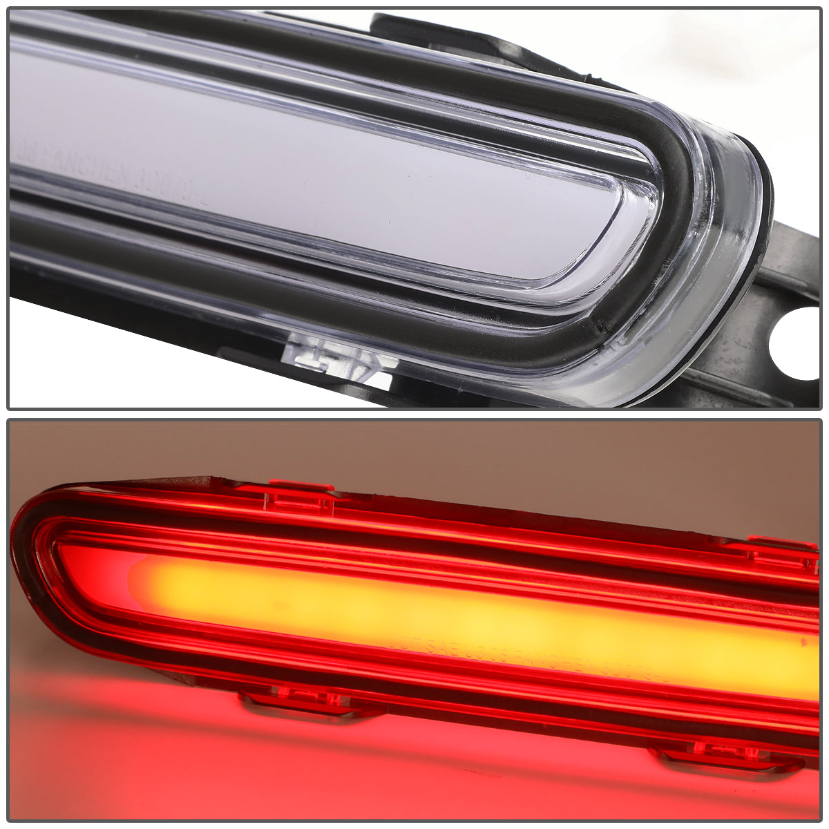 LUZ DE FRENO 06-10 DODGE CHARGER - 3D - LED - CHROME