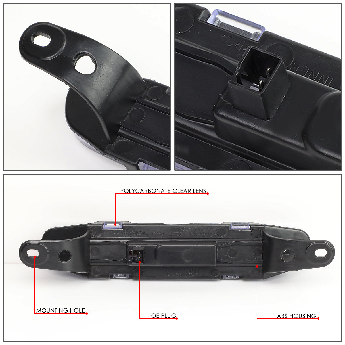 LUZ DE FRENO 06-10 DODGE CHARGER - 3D - LED - CHROME