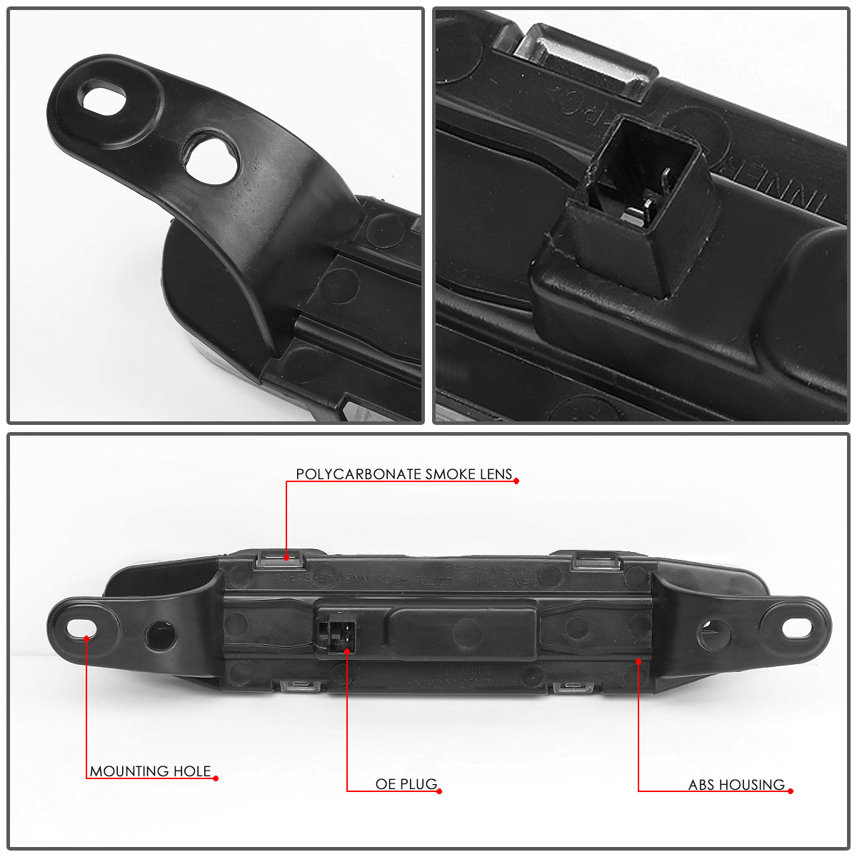 LUZ DE FRENO 06-10 DODGE CHARGER - 3D - LED - SMOKE