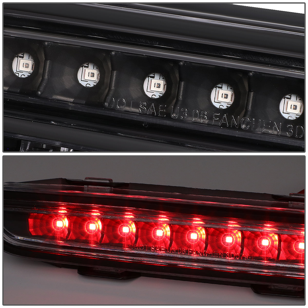 LUZ DE FRENO 06-10 DODGE CHARGER - LED - BLACK