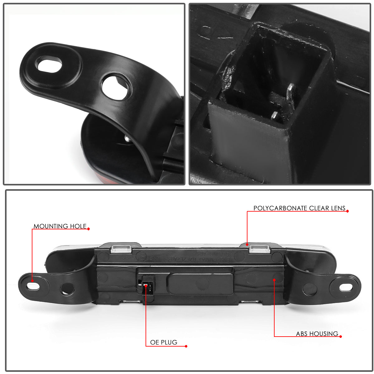 LUZ DE FRENO 06-10 DODGE CHARGER - LED - BLACK