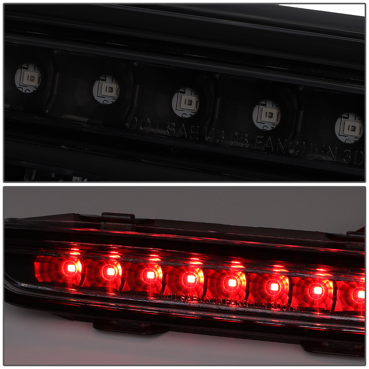 LUZ DE FRENO 06-10 DODGE CHARGER - LED - BLACK / SMOKE