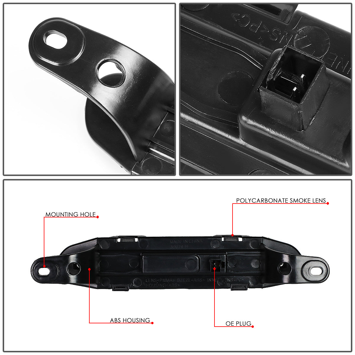 LUZ DE FRENO 06-10 DODGE CHARGER - LED - SMOKE