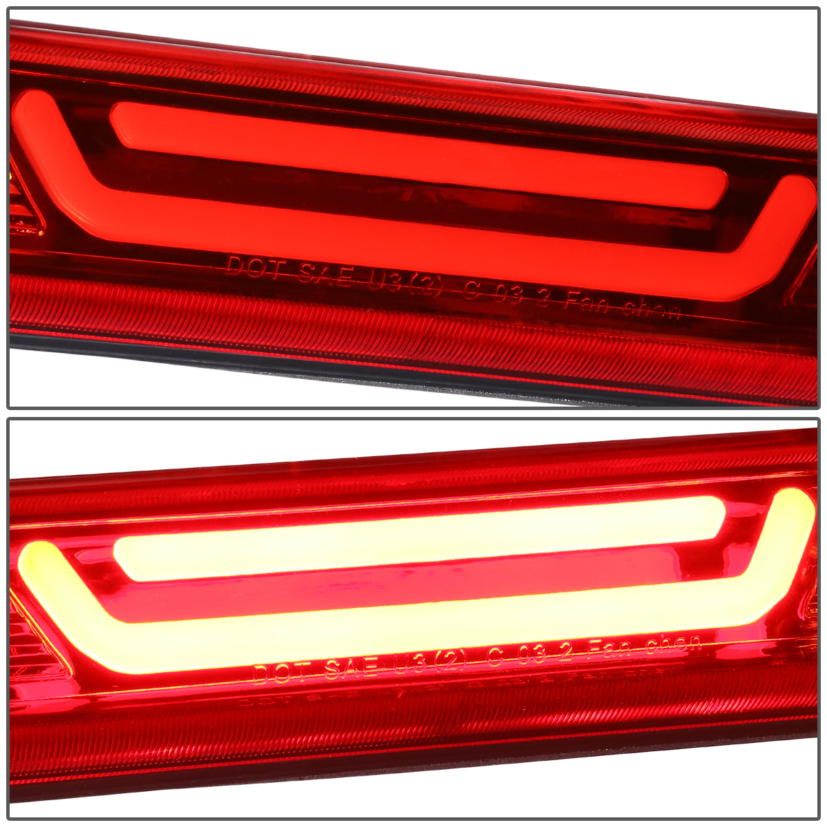 LUZ DE FRENO 04-12 CHEVY COLORADO, GMC CANYON / 06-08 ISUZU I-SERIES - 3D - LED - RED
