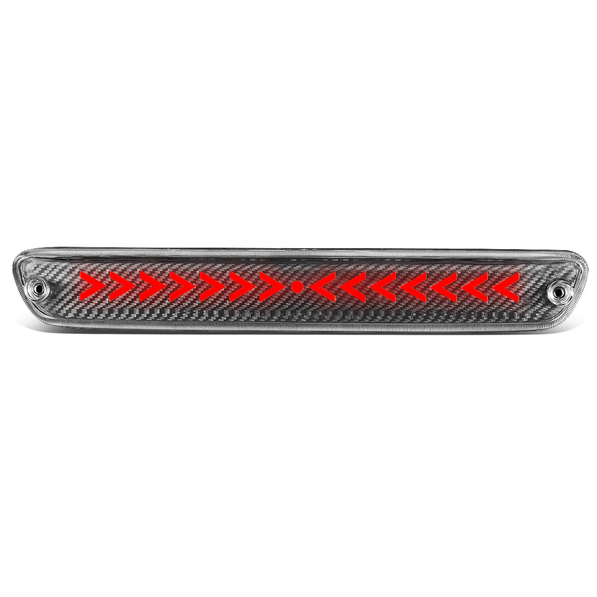 LUZ DE FRENO 04-12 CHEVY COLORADO, GMC CANYON / 06-08 ISUZU I-SERIES - 3D - LED - SEQUENTIAL ARROW LED - BLACK