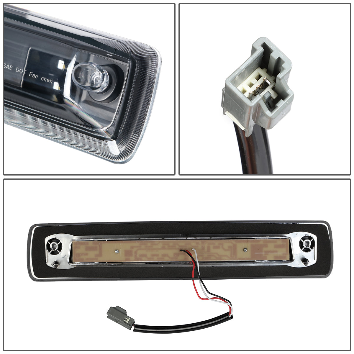 LUZ DE FRENO 15-18 CHEVY COLORADO, GMC CANYON - 3D - LED - BLACK