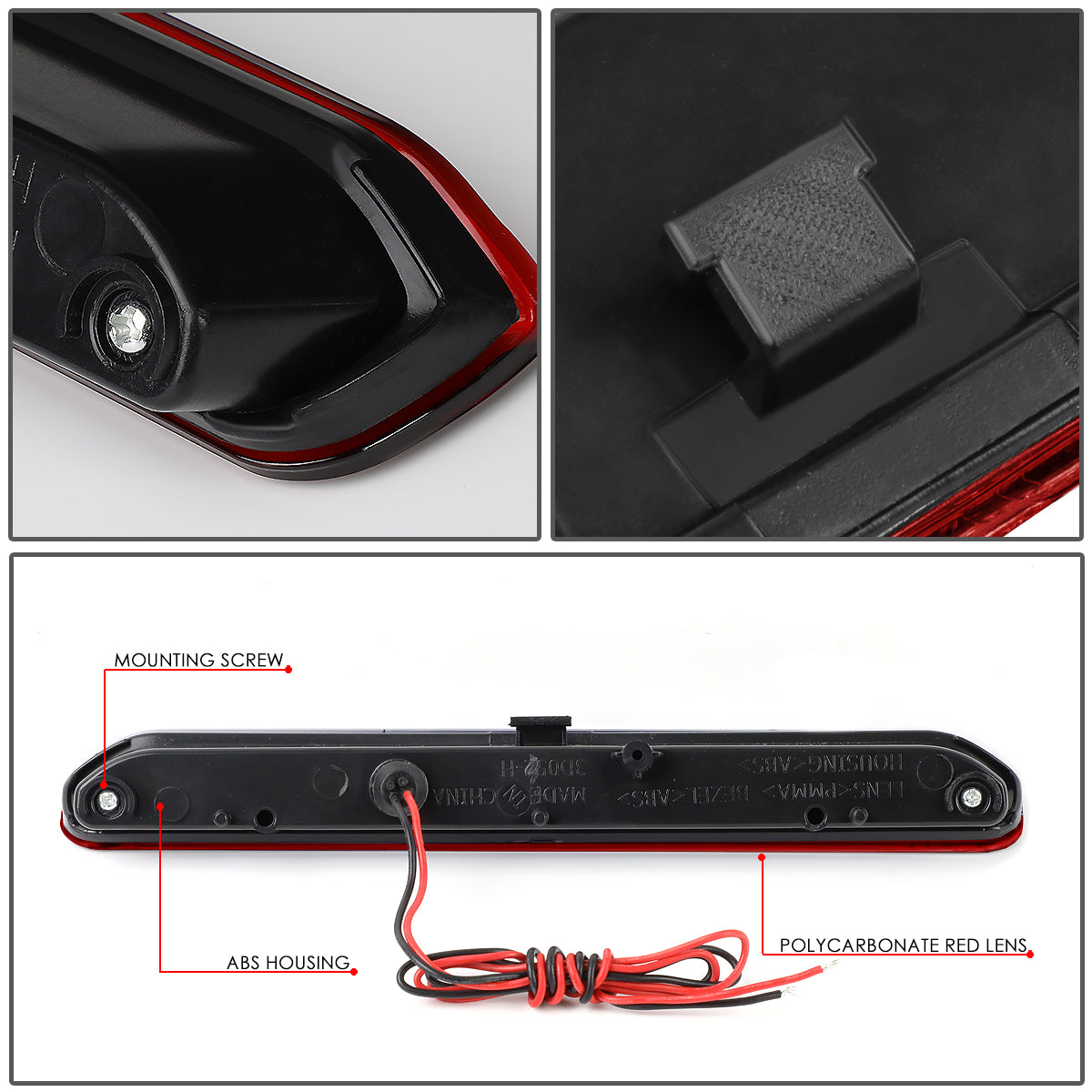 LUZ DE FRENO 13-16 BUICK ENCORE / 15-18 CHEVY TRAX - REQUIRES WIRING TO VEHICLE - LED - RED