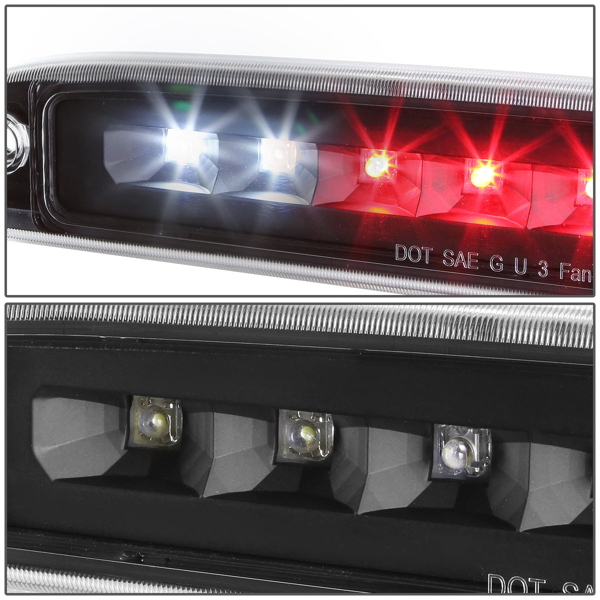 LUZ DE FRENO 97-07 DODGE DAKOTA - FITS MODELS WITH CARGO LIGHTS ONLY - LED - BLACK