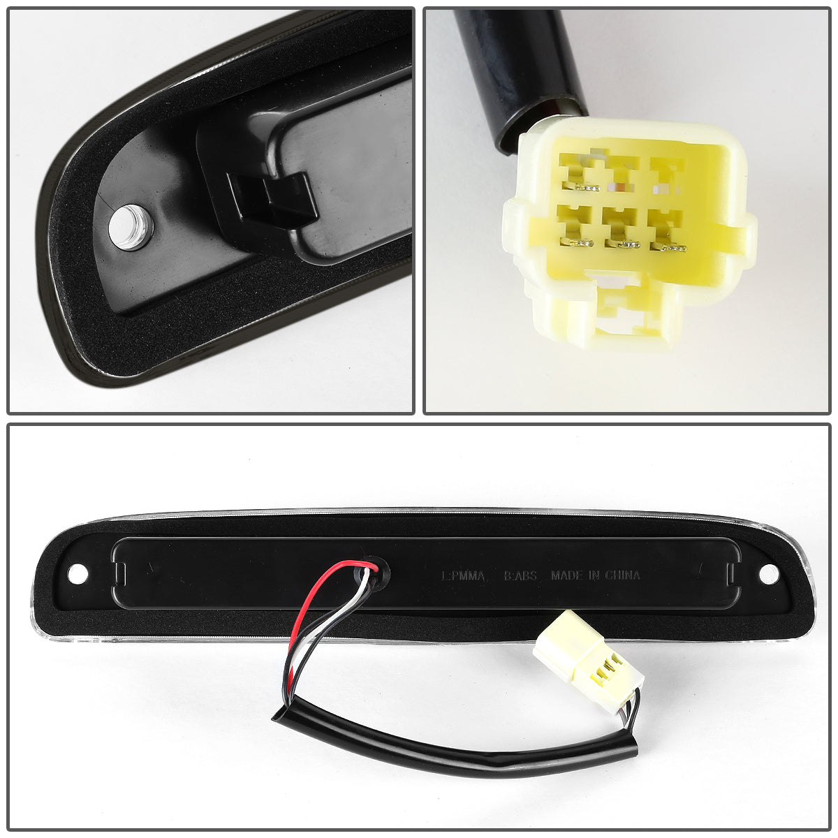 LUZ DE FRENO 97-07 DODGE DAKOTA - FITS MODELS WITH CARGO LIGHTS ONLY - LED - BLACK / SMOKE