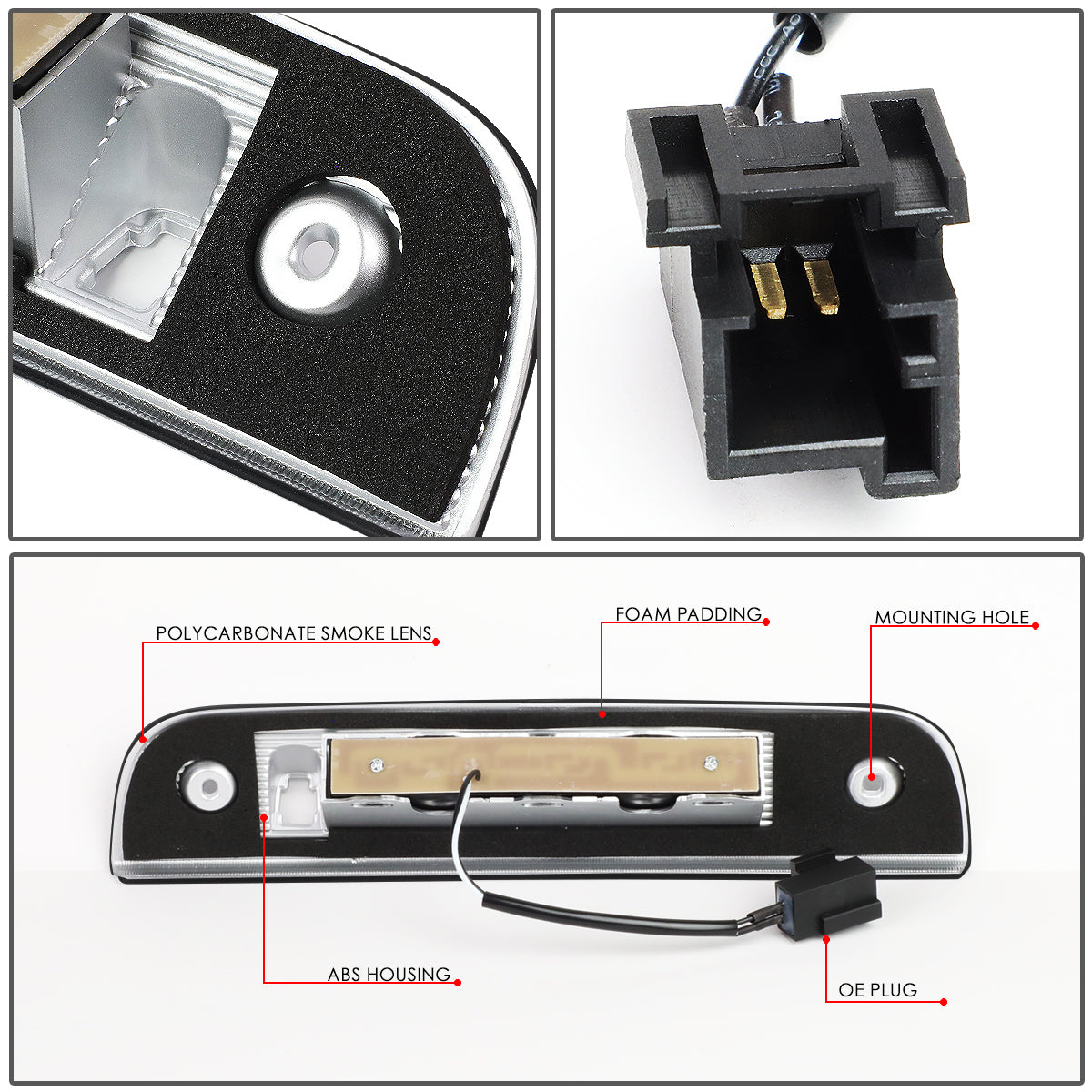 LUZ DE FRENO 07-12 DODGE NITRO - LED - SMOKE
