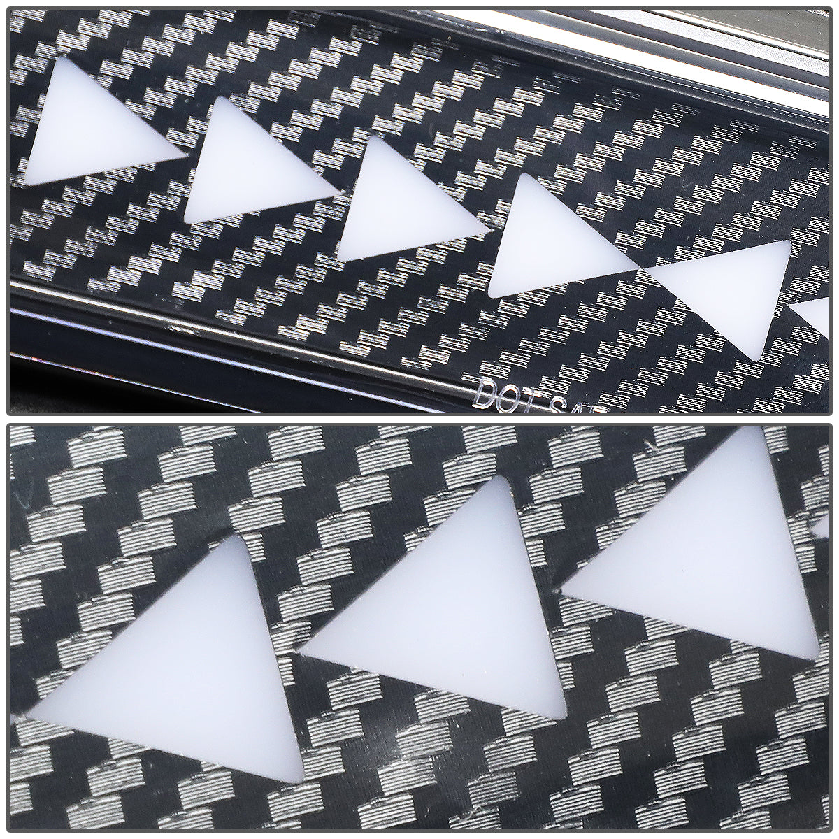 LUZ DE FRENO 09-18 DODGE RAM 1500 / 10-18 DODGE RAM 2500, 3500, 4500, 5500 - 3D - LED - SEQUENTIAL TRIANGLE LED - BLACK