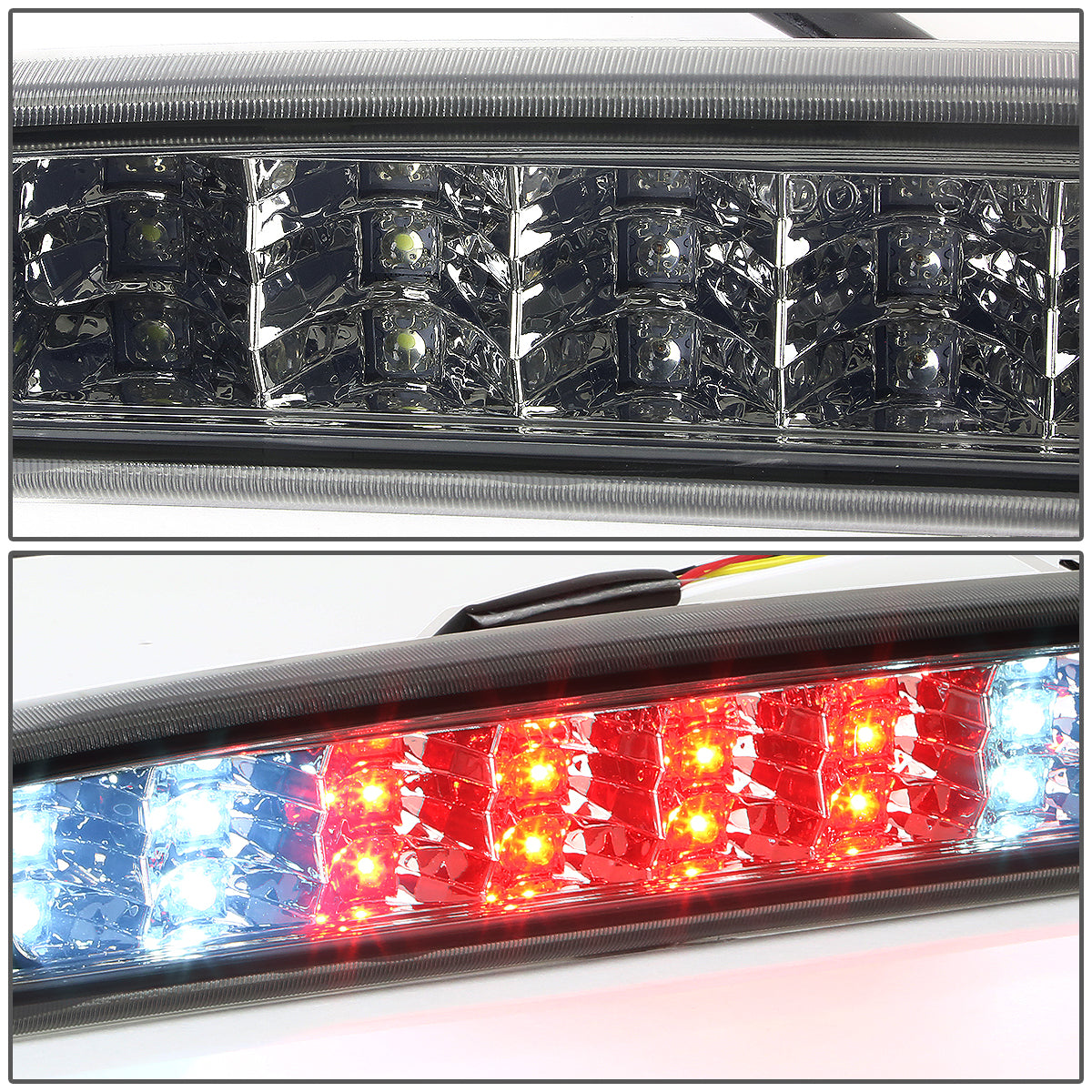 LUZ DE FRENO 94-01 DODGE RAM 1500 / 94-02 DODGE RAM 2500, 3500 - FITS MODELS WITH CARGO LIGHTS ONLY - LED - SMOKE