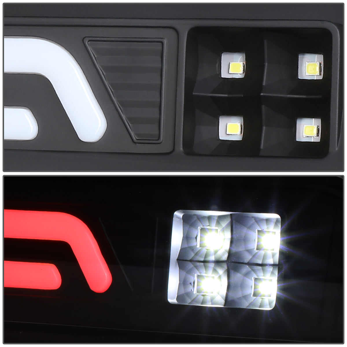 LUZ DE FRENO 02-08 DODGE RAM 1500 / 03-09 DODGE RAM 2500, 3500 - FITS MODELS WITH CARGO LIGHTS ONLY - 3D - LED - BLACK