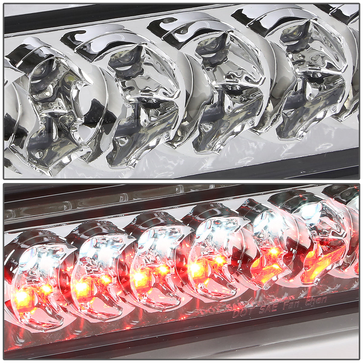 LUZ DE FRENO 02-08 DODGE RAM 1500 / 03-09 RAM 2500, 3500 - FITS MODELS WITH CARGO LIGHTS ONLY - LED - CHROME