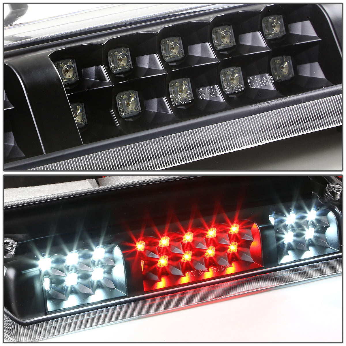 LUZ DE FRENO 07-10 FORD EXPLORER SPORT TRAC / 04-08 FORD F-150, LOBO / 06-08 LINCOLN MARK LT - LED - BLACK