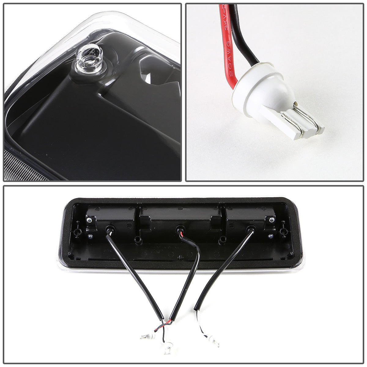 LUZ DE FRENO 07-10 FORD EXPLORER SPORT TRAC / 04-08 FORD F-150, LOBO / 06-08 LINCOLN MARK LT - LED - BLACK