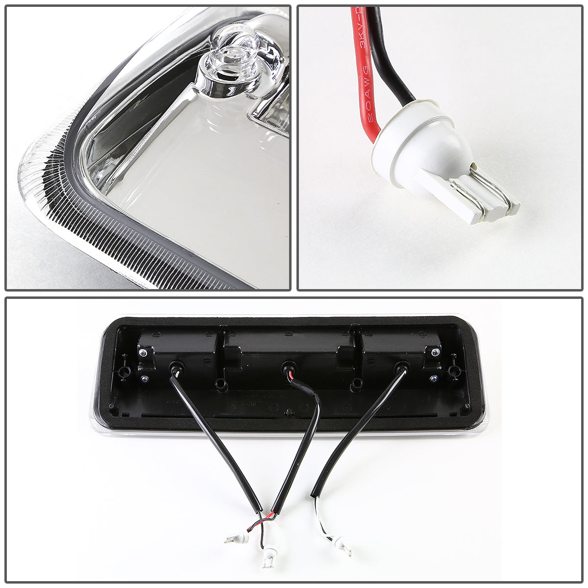 LUZ DE FRENO 07-10 FORD EXPLORER SPORT TRAC / 04-08 FORD F-150, LOBO / 06-08 LINCOLN MARK LT - LED - CHROME