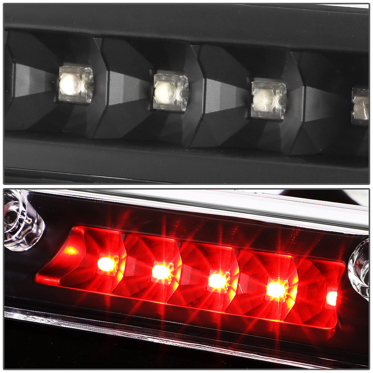 LUZ DE FRENO 15-20 FORD F-150, EXCLUDES RAPTOR MODELS /17-20 F-250, F-350, F-450, F-550 SUPER DUTY MODELS - ONLY FITS MODELS WITH FACORY LED THIRD BRAKE LIGHT - LED - BLACK