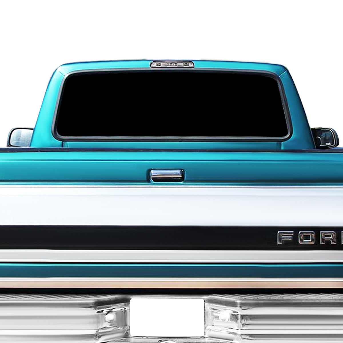 LUZ DE FRENO 92-96 FORD F-150, BRONCO / 92-97 F-250, F-350 - FITS MODELS WITHOUT REAR CARGO LIGHT - LED - CHROME