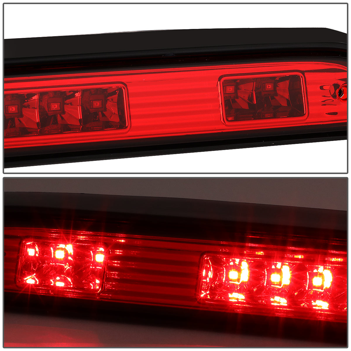LUZ DE FRENO 92-96 FORD F-150, BRONCO / 92-97 F-250, F-350 - FITS MODELS WITHOUT REAR CARGO LIGHT - LED - RED