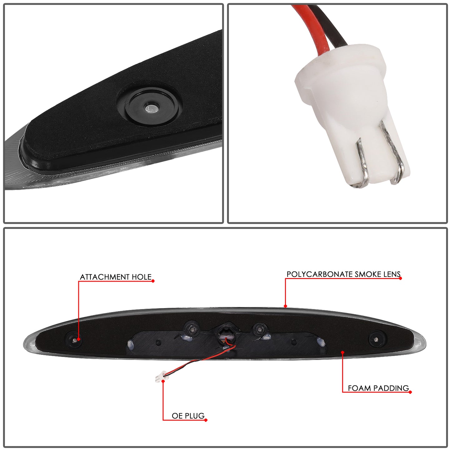 LUZ DE FRENO 97-02 FORD EXPEDITION - LED - SMOKE