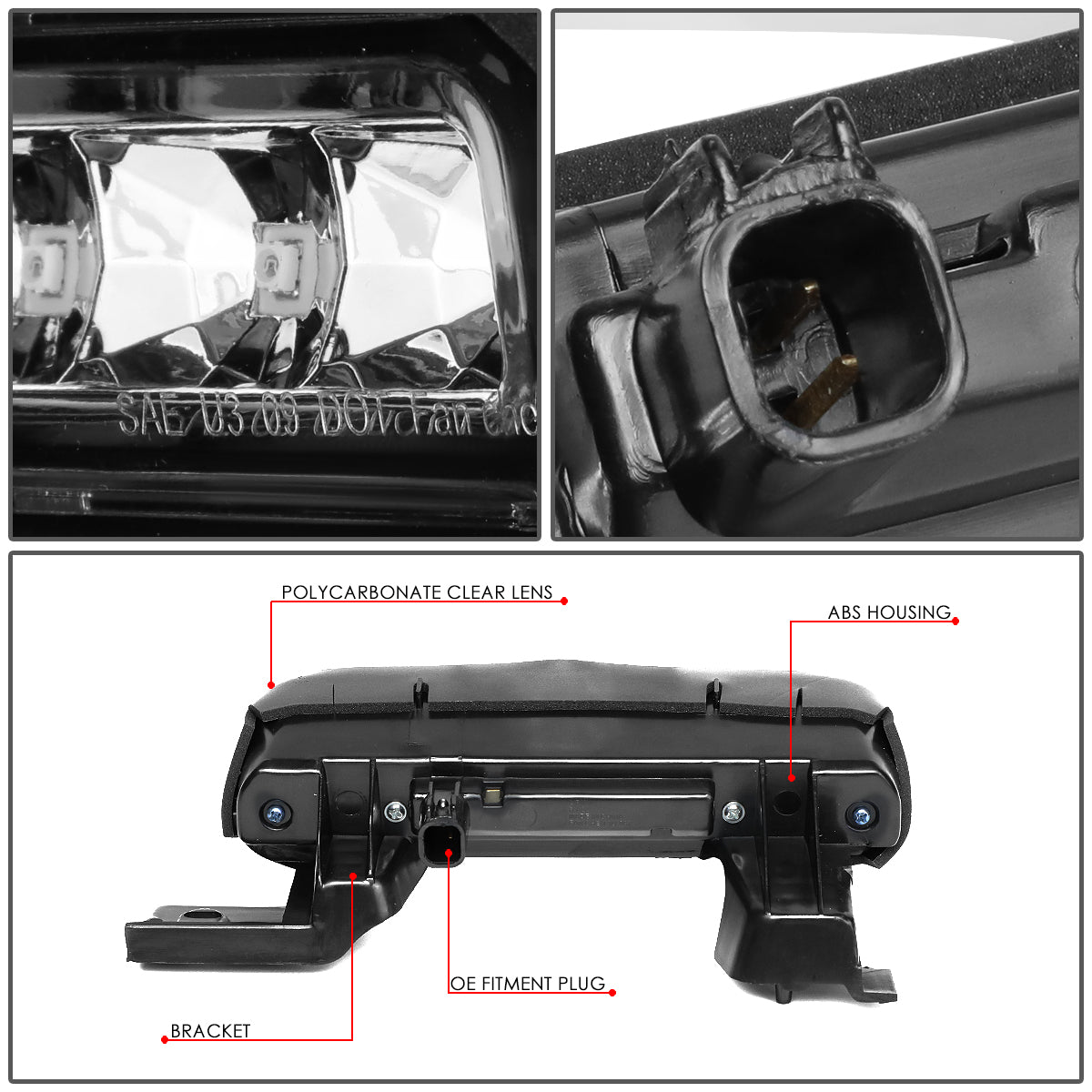 LUZ DE FRENO 12-18 FORD FLEX - LED - CHROME