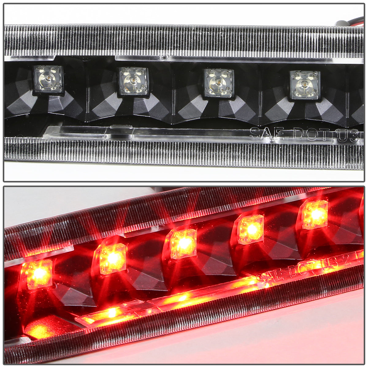 LUZ DE FRENO 05-09 FORD MUSTANG - LED - BLACK