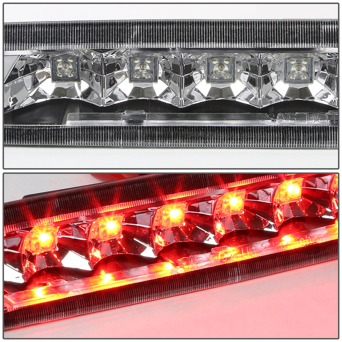 LUZ DE FRENO 05-09 FORD MUSTANG - LED - CHROME