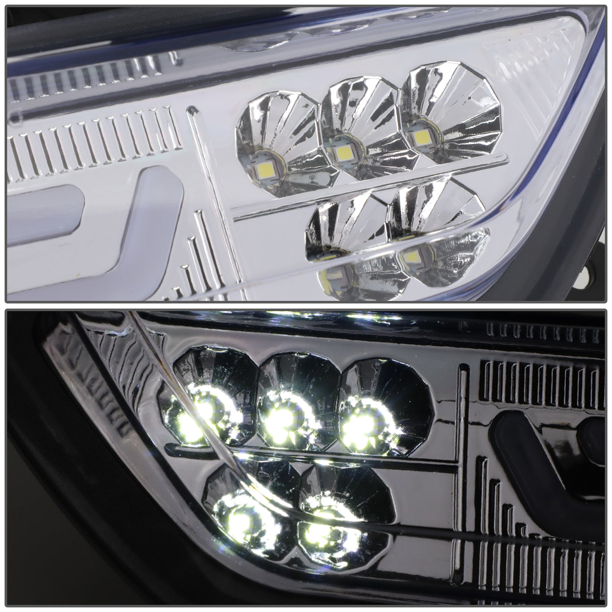 LUZ DE FRENO 15-18 FORD MUSTANG - REQUIRES WIRING INTO EXISTING REVERSE / TAIL LIGHTS - 3D - LED - CHROME