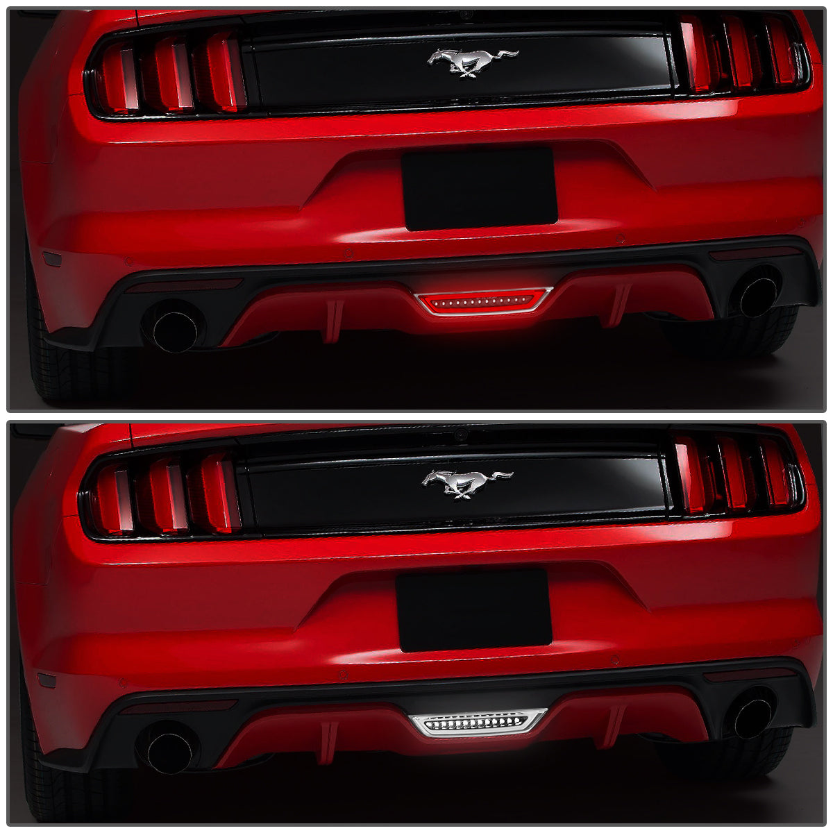 LUZ DE FRENO 15-18 FORD MUSTANG - REQUIRES WIRING INTO EXISTING REVERSE / TAIL LIGHTS - LED - BLACK