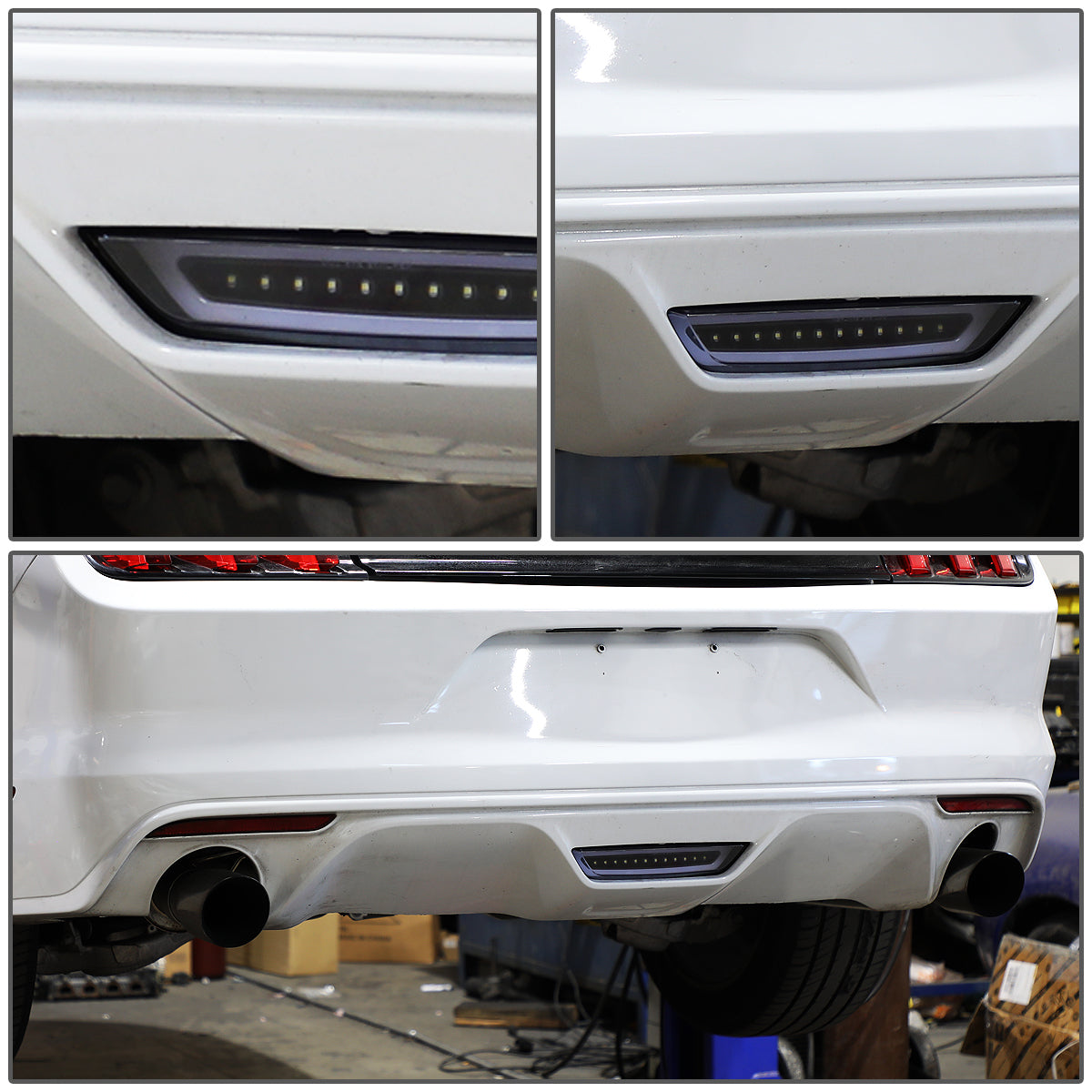 LUZ DE FRENO 15-18 FORD MUSTANG - REQUIRES WIRING INTO EXISTING REVERSE / TAIL LIGHTS - LED - BLACK