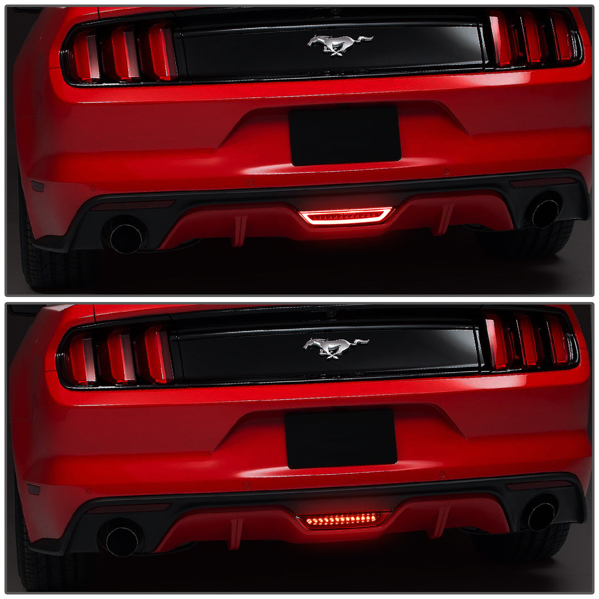 LUZ DE FRENO 15-18 FORD MUSTANG - REQUIRES WIRING INTO EXISTING REVERSE / TAIL LIGHTS - LED - RED