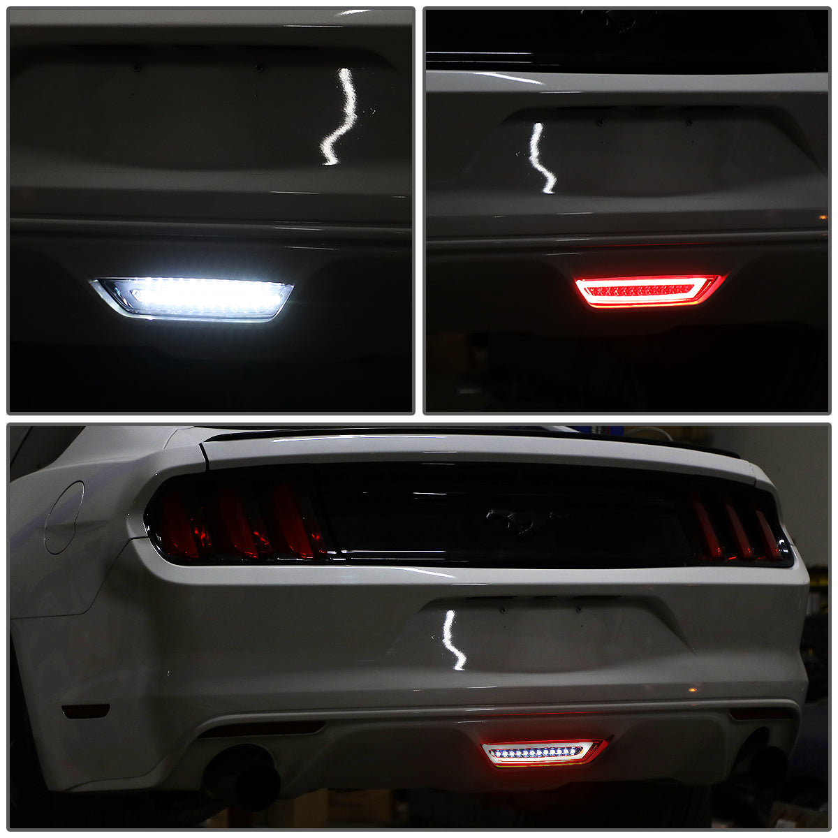 LUZ DE FRENO 15-18 FORD MUSTANG - REQUIRES WIRING INTO EXISTING REVERSE / TAIL LIGHTS - LED - SMOKE