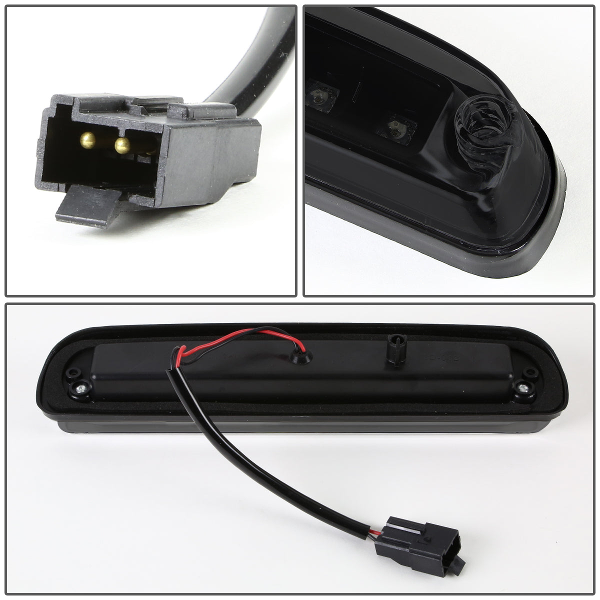 LUZ DE FRENO 93-11 FORD RANGER / 99-16 FORD F-250, F-350, F-450, F-550 SUPER DUTY / 95-03 MAZDA B2300, B3000, B4000 - LED - BLACK / SMOKE