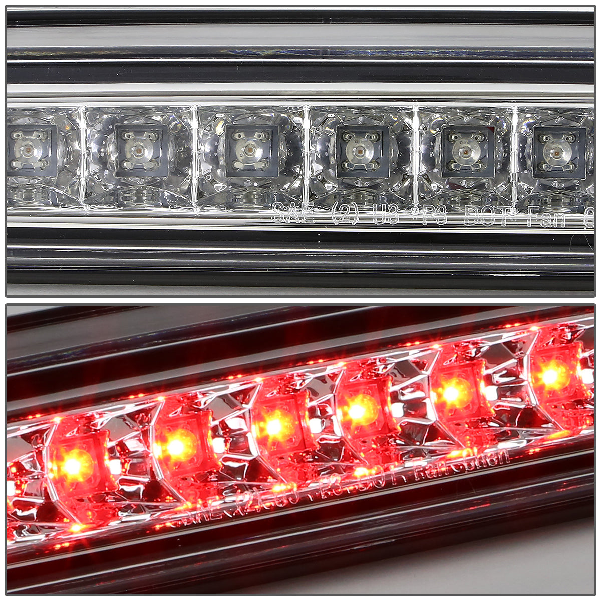LUZ DE FRENO 93-11 FORD RANGER / 99-16 FORD F-250, F-350, F-450, F-550 SUPER DUTY / 95-03 MAZDA B2300, B3000, B4000 - LED - CHROME
