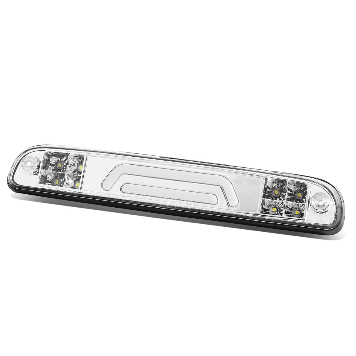 LUZ DE FRENO 93-11 FORD RANGER / 99-16 FORD F-250, F-350, F-450, F-550 SUPER DUTY / 95-03 MAZDA B2300, B3000, B4000 - 3D - LED - CHROME