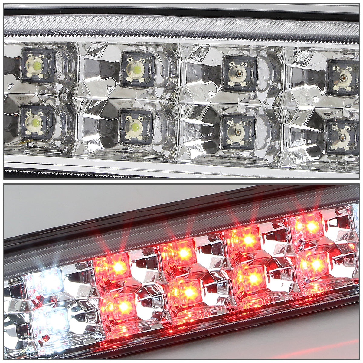 LUZ DE FRENO 93-11 FORD RANGER / 99-16 FORD F-250, F-350, F-450, F-550 SUPER DUTY / 95-03 MAZDA B2300, B2500, B3000, B4000 - LED - CHROME