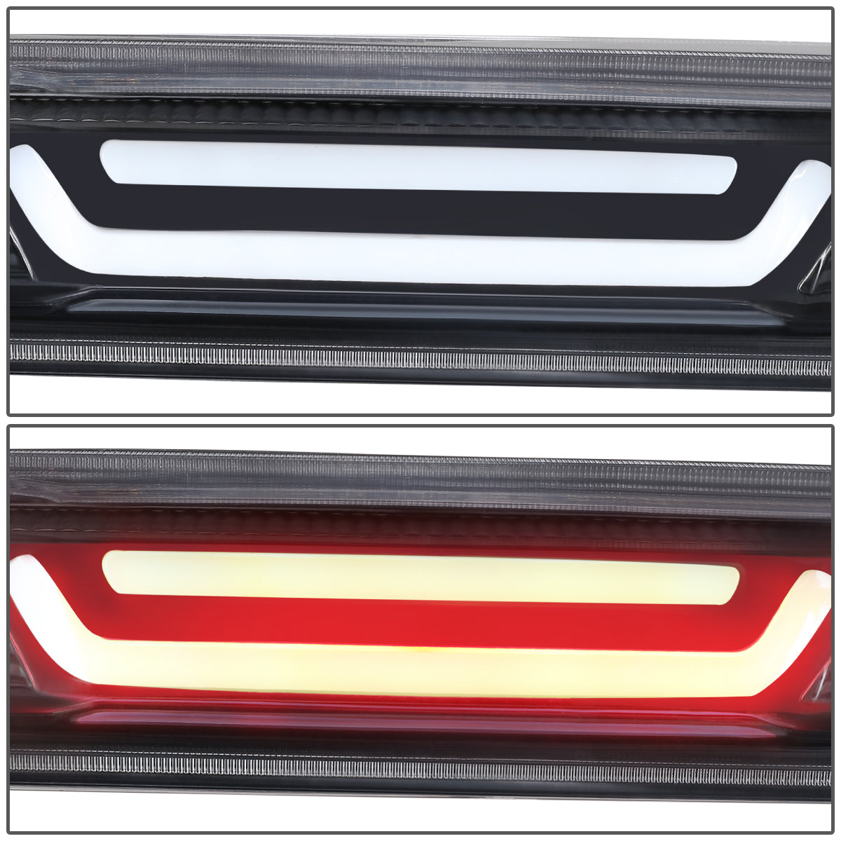 LUZ DE FRENO 07-13 CHEVY SILVERADO 1500, 1500HD, GMC SIERRA 1500, 1500HD / 07-14 SILVERADO 2500, 3500, HD MODELS, GMC SIERRA 2500, 3500, HD MODELS / 09-10 HUMMER H3T - 3D - LED - BLACK